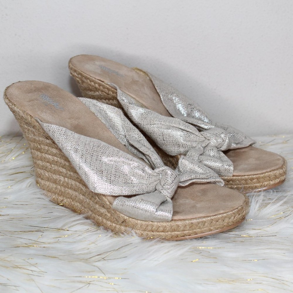 Mossimo Espadrille Wedges with metallic bow